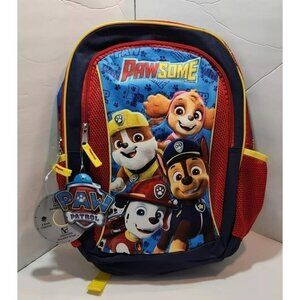 Paw Patrol "Pawsome" Backpack Red Yellow Blue NWT